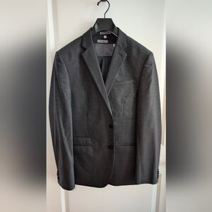 Express Photographer Slim Fit 3-Piece Suit - Charcoal 40R, 31/32 Pants